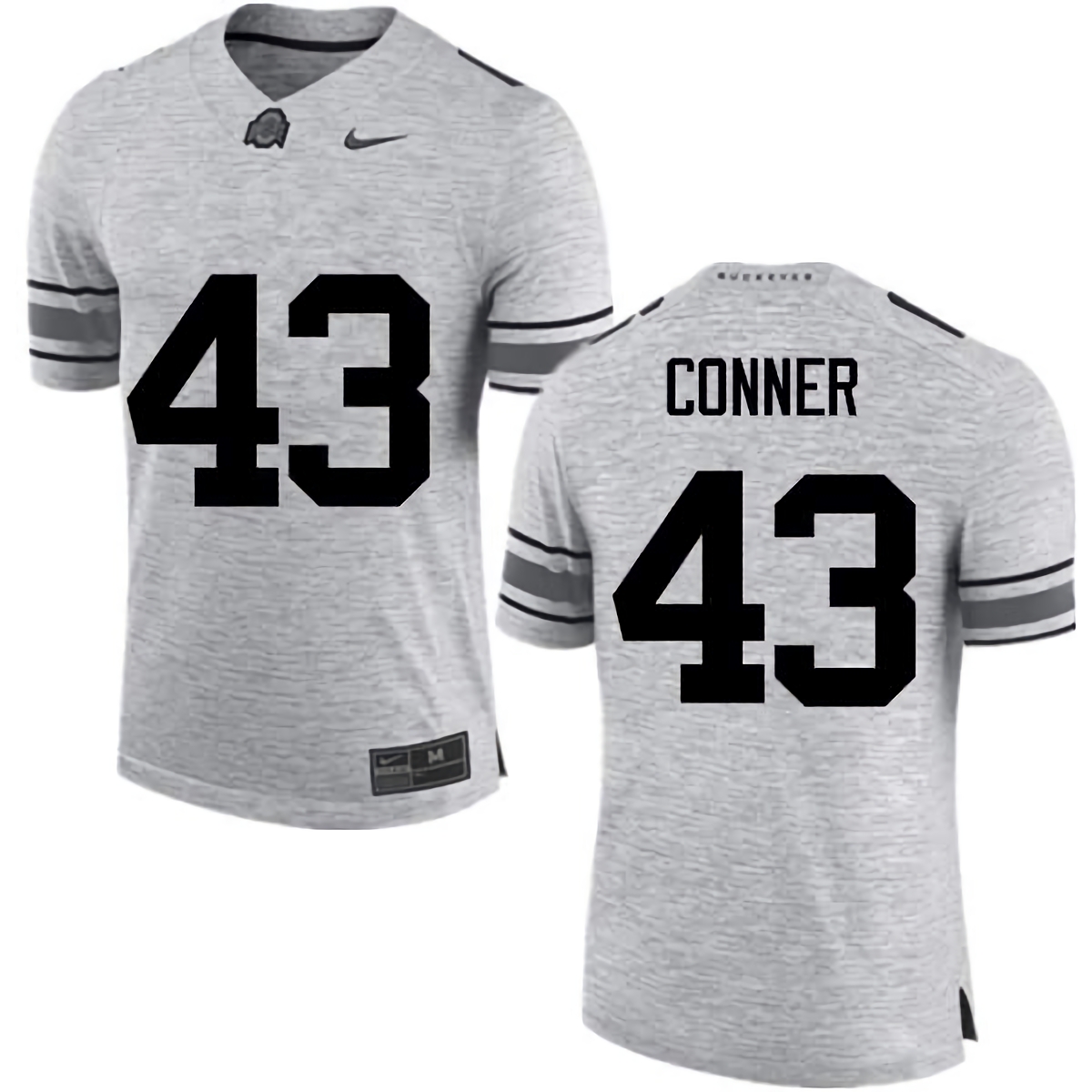 Nick Conner Ohio State Buckeyes Men's NCAA #43 Nike Gray College Stitched Football Jersey SIQ2756QZ
